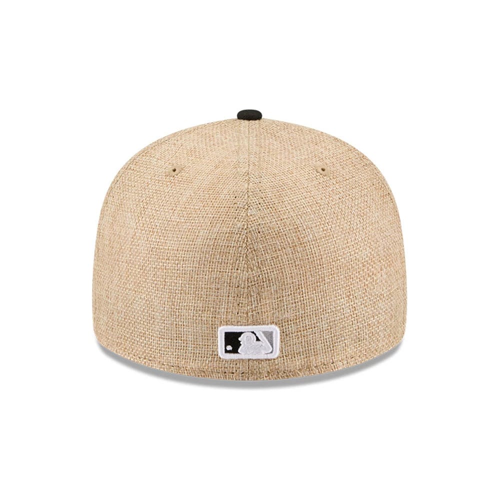 Chicago White Sox MLB Twine Beige 59FIFTY Fitted Cap-kentox