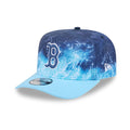 Red Sox MLB Deep Water Pastel Blue 9FIFTY A-Frame Snapback Adjustable Cap-zelvios