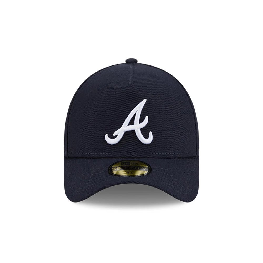 Atlanta Braves MLB Team Side Navy 59FORTY A-Frame Fitted Cap-zelvios