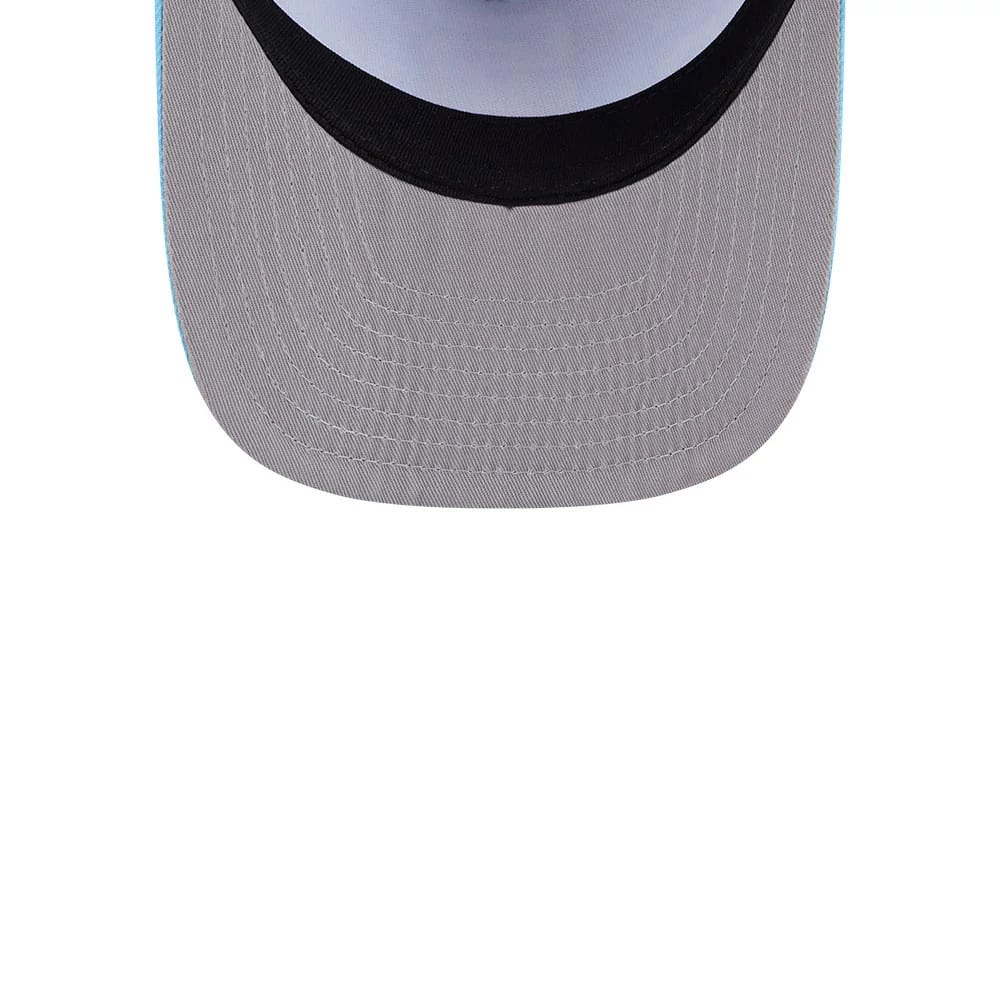 Padres MLB Deep Water Pastel Blue 9FIFTY A-Frame Snapback Adjustable Cap-zelvios