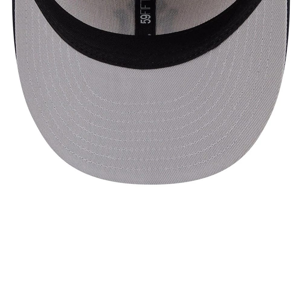 New York Yankees MLB Twine Navy 59FIFTY Fitted Cap-zelvios