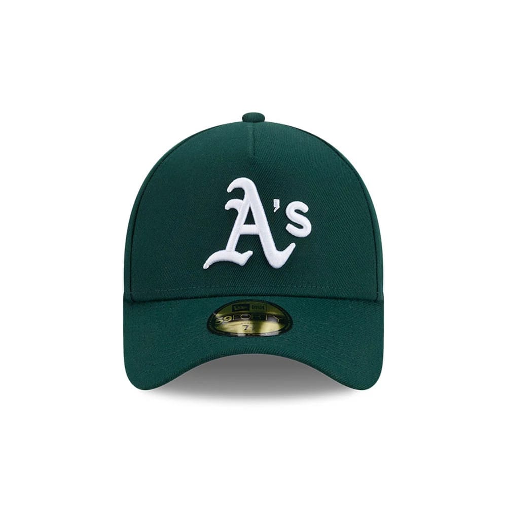 Athletics MLB Team Side Green 59FORTY A-Frame Fitted Cap-zelvios