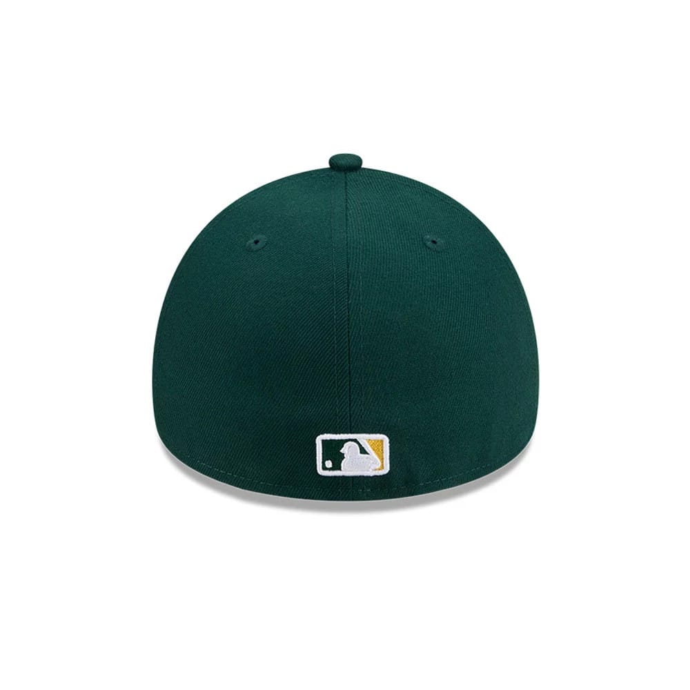 Athletics MLB Team Side Green 59FORTY A-Frame Fitted Cap-zelvios