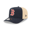 Red Sox MLB Grained Navy 9FIFTY A-Frame Snapback Adjustable Cap-zelvios