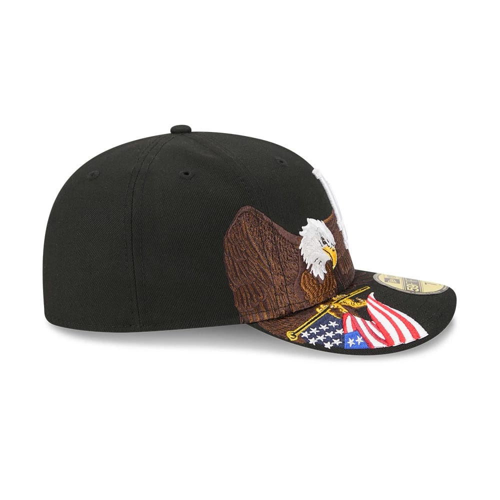 LA Dodgers MLB Eagle Black 59FIFTY Fitted Cap-zelvios