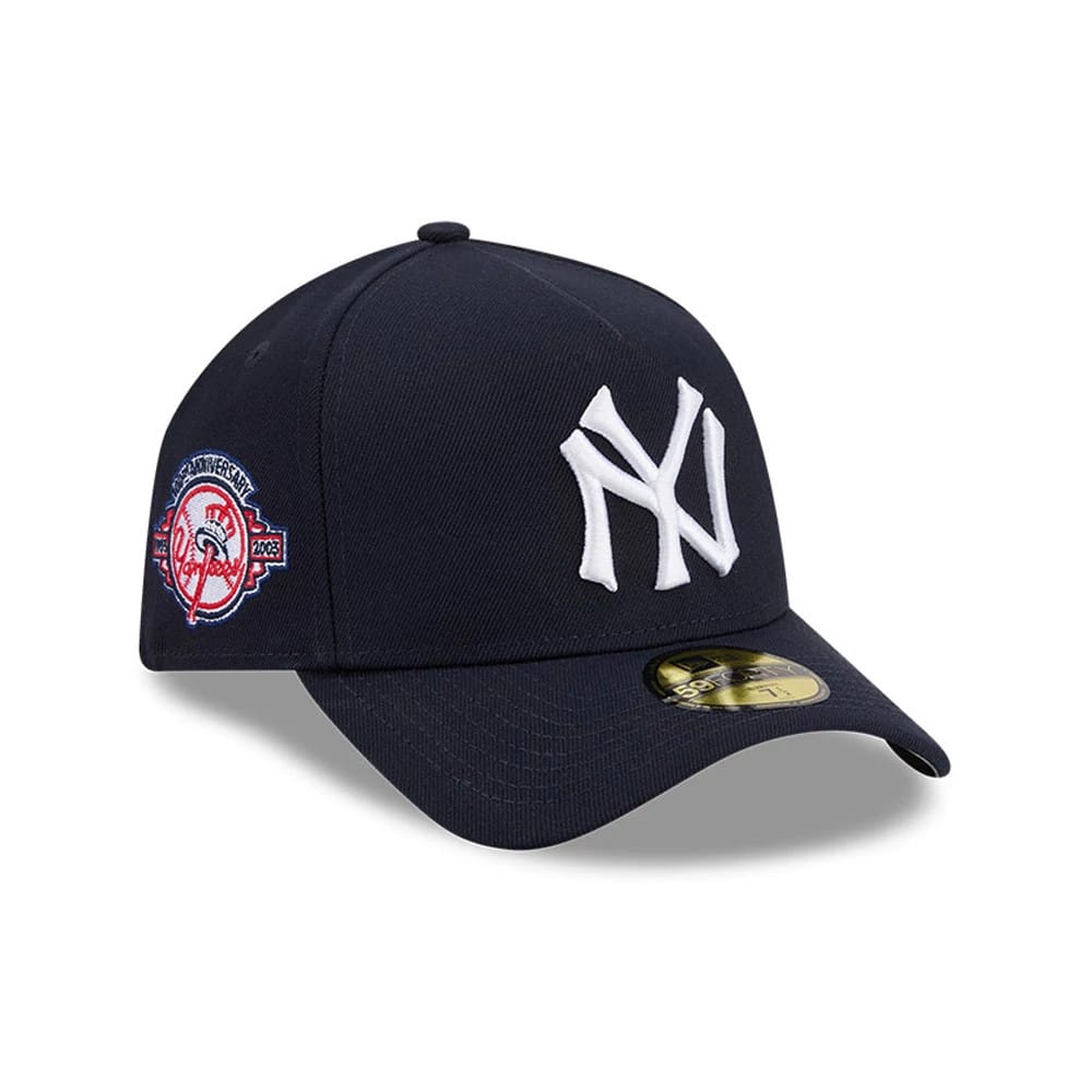 New York Yankees MLB Team Side Navy 59FORTY A-Frame Fitted Cap-zelvios