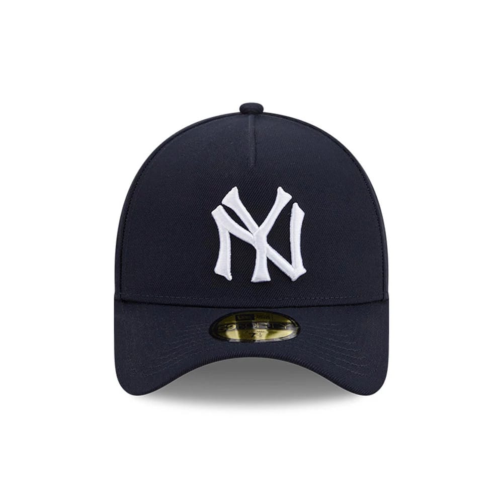 New York Yankees MLB Team Side Navy 59FORTY A-Frame Fitted Cap-zelvios