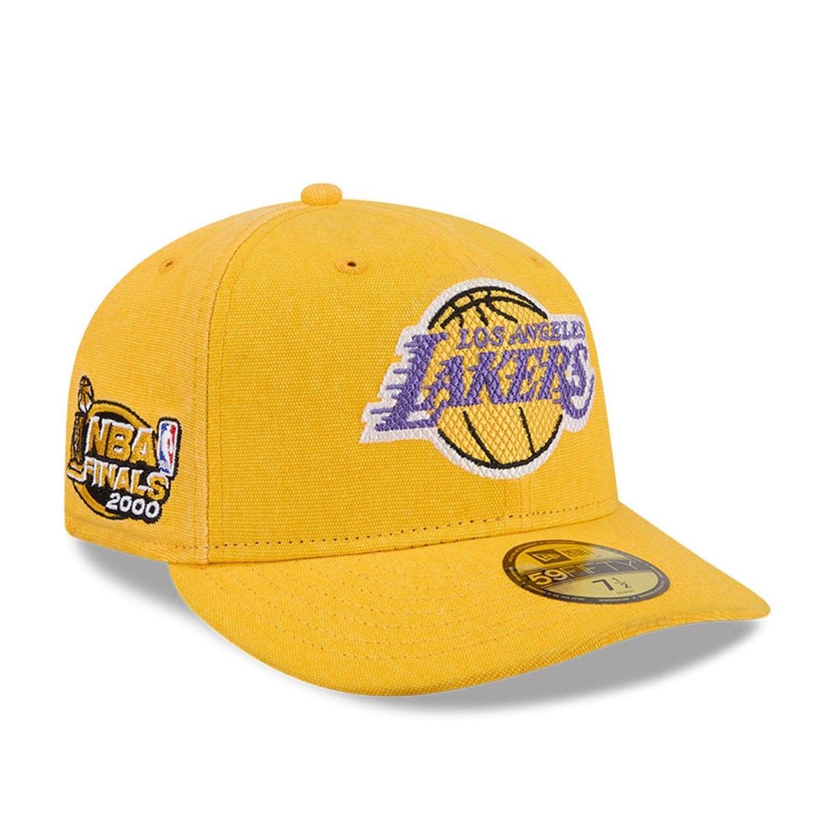 LA Lakers NBA Hardwood Classic Yellow 59FIFTY Fitted Cap-zelvios