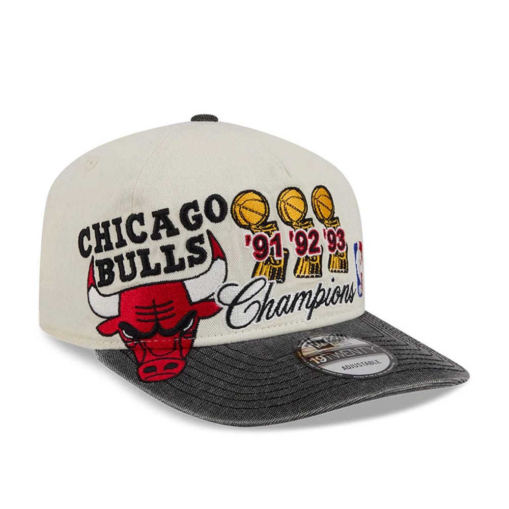 Chicago Bulls NBA Hardwood Classic Cream 19TWENTY Adjustable Cap-zelvios