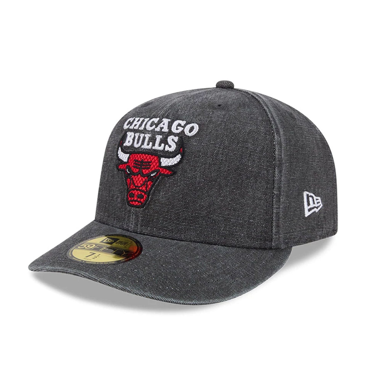 Bulls NBA Hardwood Classic Black 59FIFTY Fitted Cap-zelvios