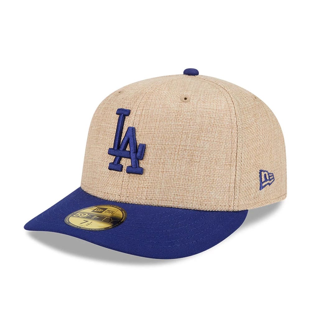 LA Dodgers MLB Twine Dark Blue 59FIFTY Fitted Cap-zelvios