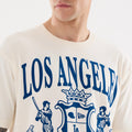 LA Dodgers MLB Life Graphic Light Beige T-Shirt-zelvios