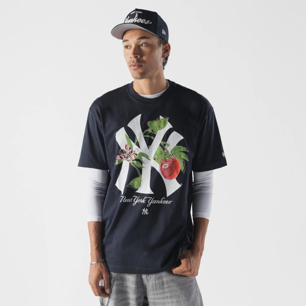 New York Yankees MLB Life Graphic Navy T-Shirt-zelvios