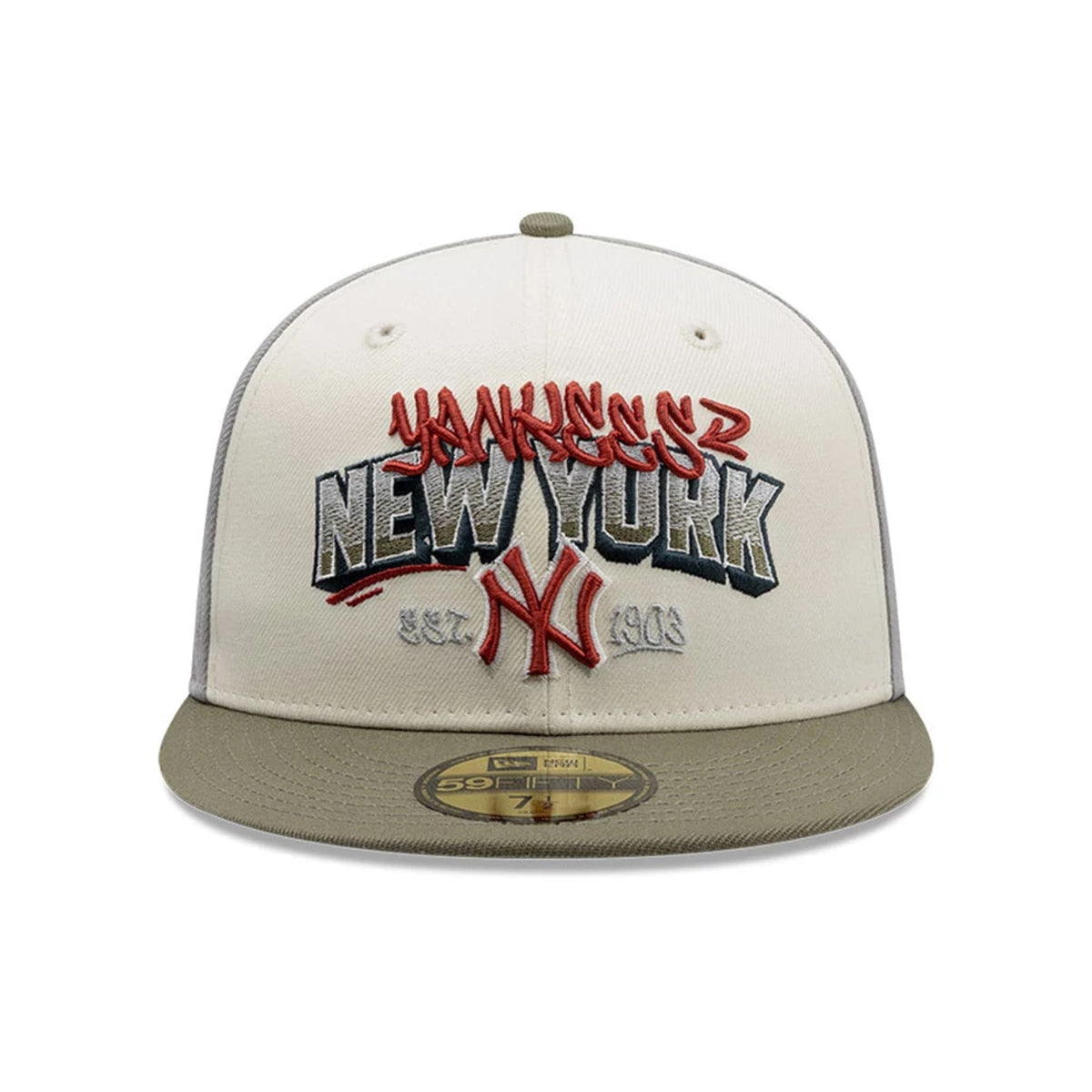 New York Yankees MLB Tagged Grey 59FIFTY Fitted Cap-zelvios