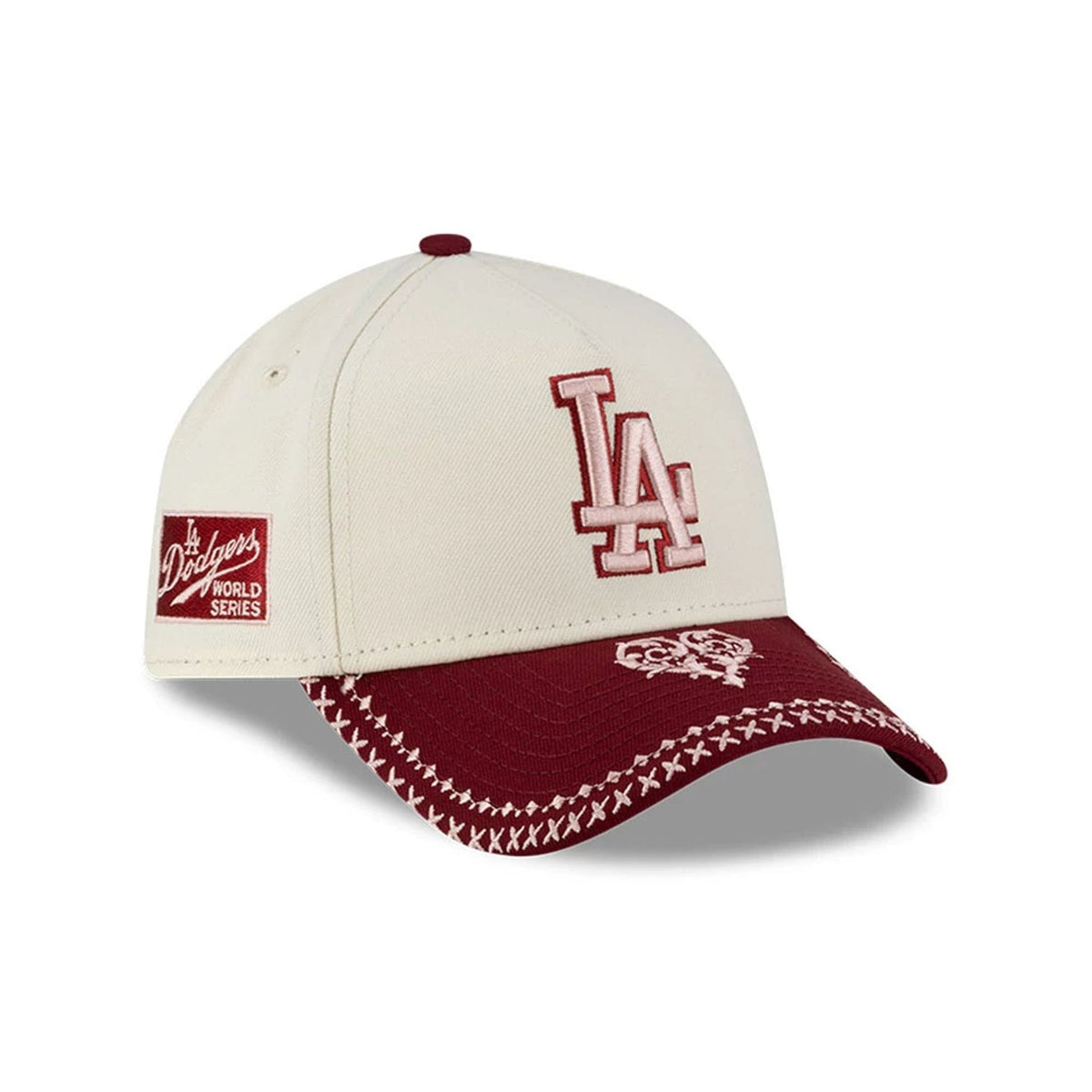 LA Dodgers MLB Flourishes White 9FORTY A-Frame Cap-zelvios
