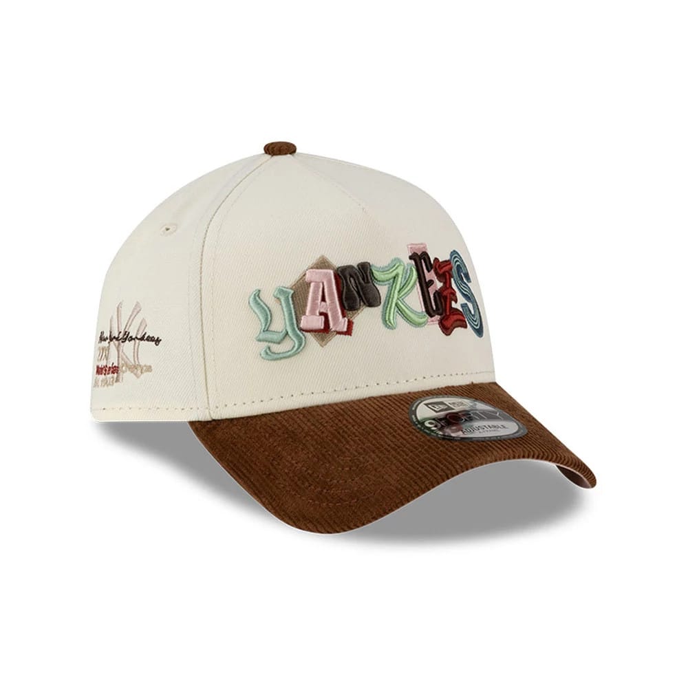New York Yankees MLB DIY Note Cream 9FORTY A-Frame Cap-zelvios