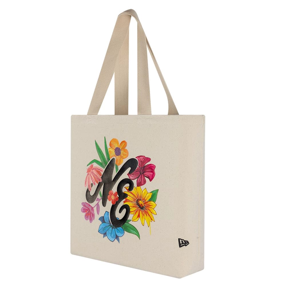New Era Graphic Light Beige Tote Bag-zelvios