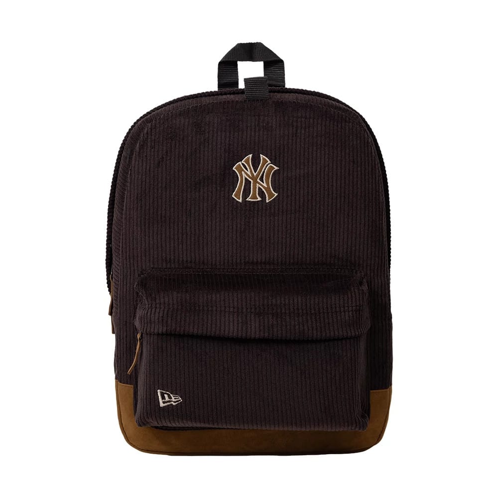 New York Yankees MLB Cord Dark Brown Stadium Backpack-zelvios