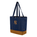 New York Yankees MLB Suede Denim Navy Tote Bag-zelvios