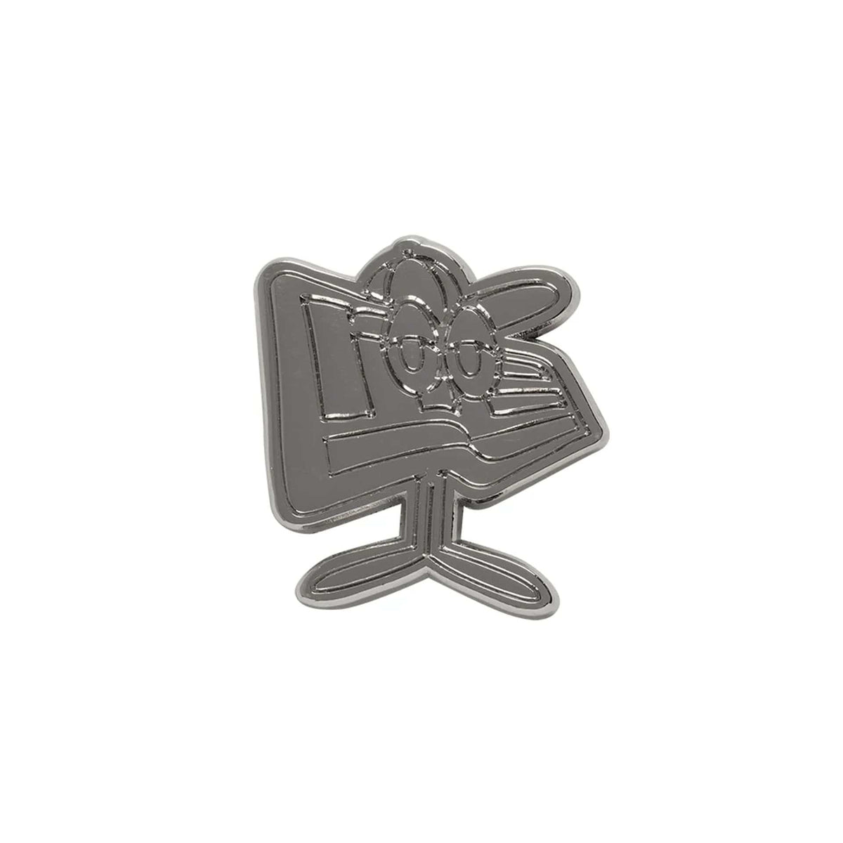 New Era Flag Character Silver Pin Badge-zelvios