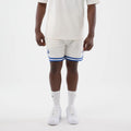LA Dodgers MLB Arch Open White Oversized Shorts-zelvios
