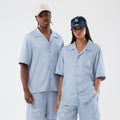 New York Yankees MLB Graphic Revere Pastel Blue Short Sleeve Shirt-zelvios
