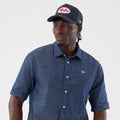 New Era Denim Blue Short Sleeve Shirt-zelvios