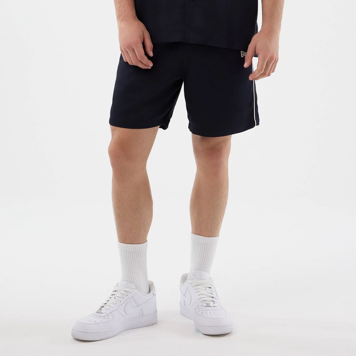 New Era Piping Navy Shorts-zelvios