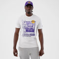 LA Lakers NBA Graphic White T-Shirt-zelvios