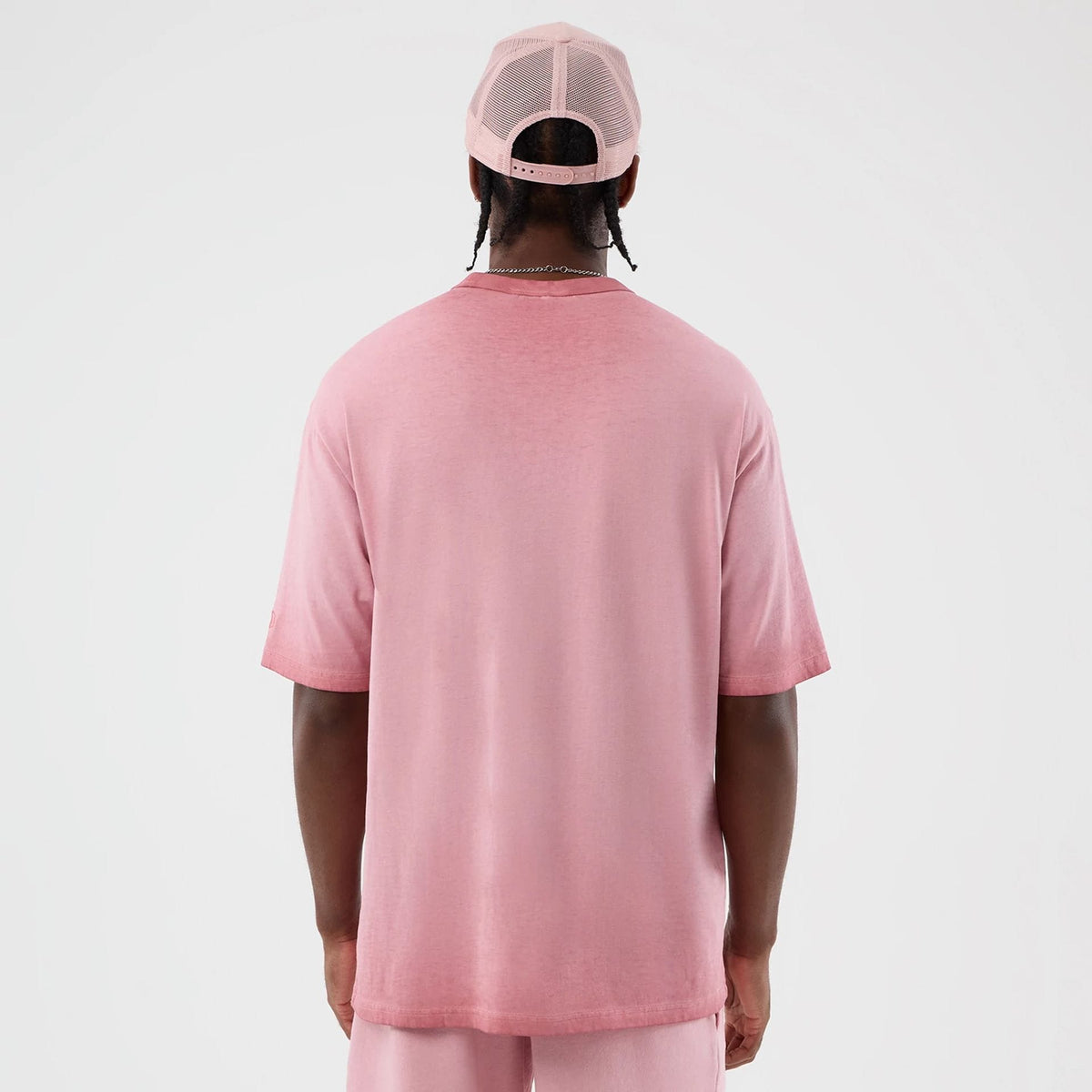 New York Yankees MLB Washed Logo Pastel Pink T-Shirt-zelvios