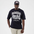 LA Dodgers MLB Slub Navy Oversized T-Shirt-zelvios