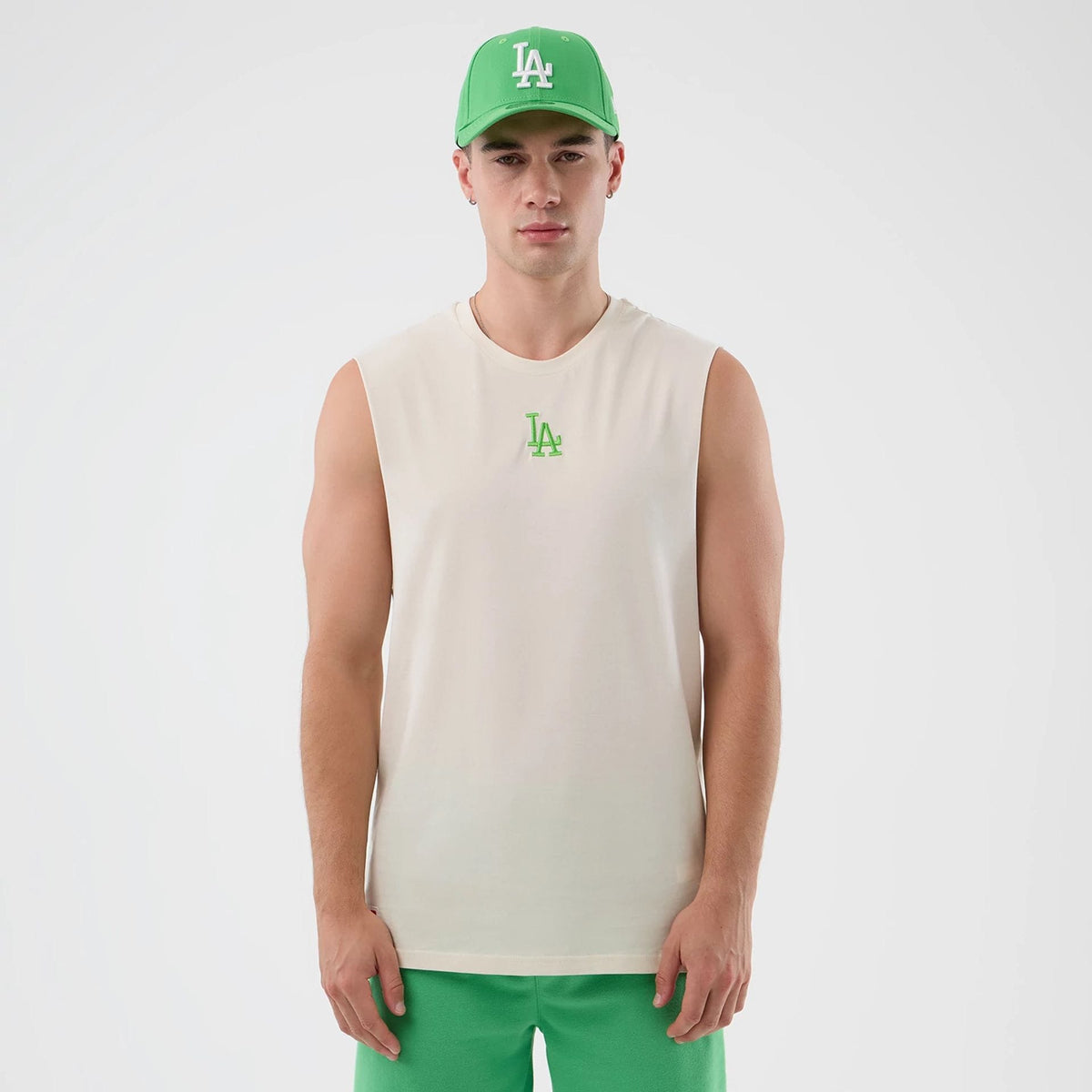 LA Dodgers MLB League Essential Open White Vest-zelvios
