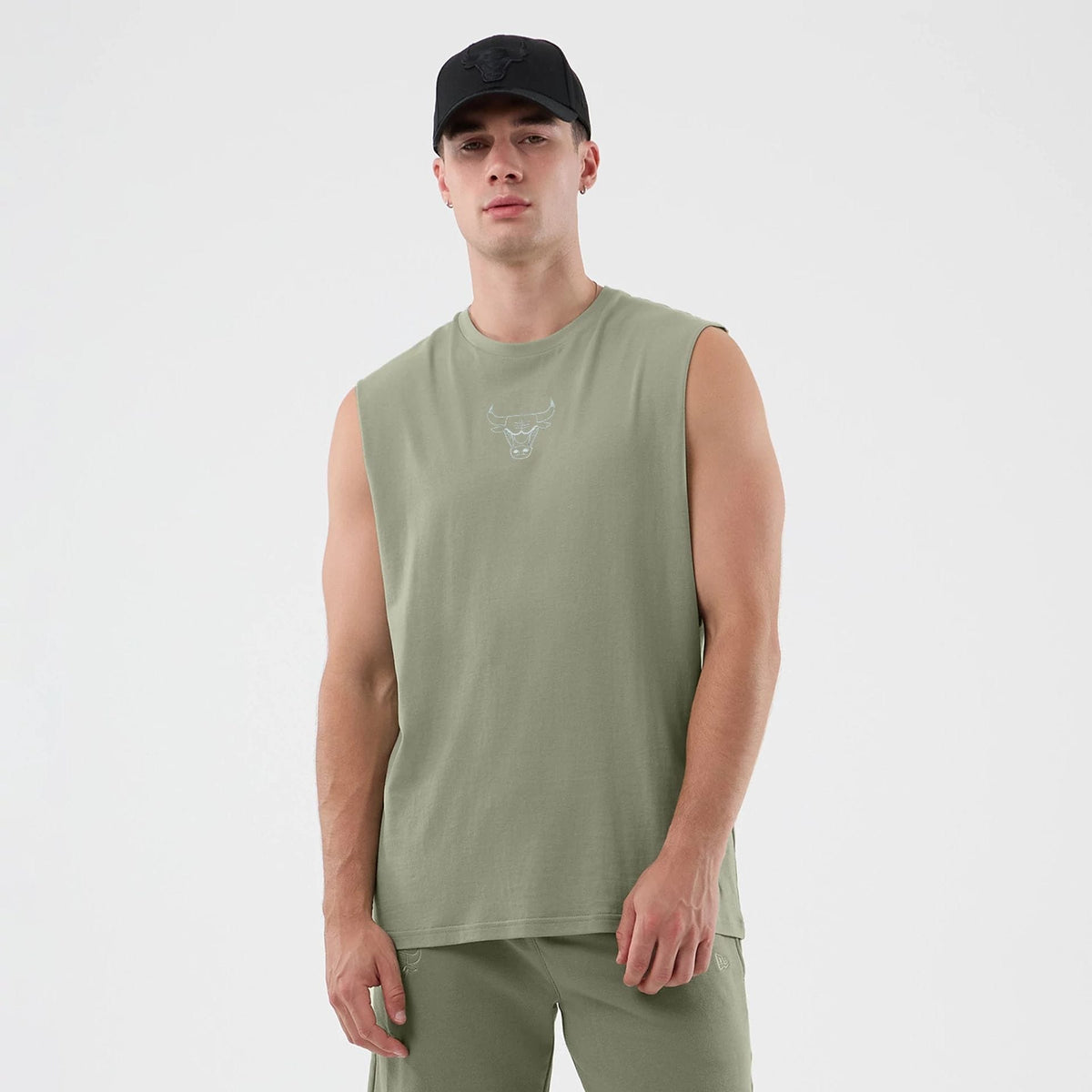 Chicago Bulls NBA League Essential Pastel Green Vest-zelvios