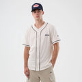 New Era Slub Open White Baseball Jersey-zelvios