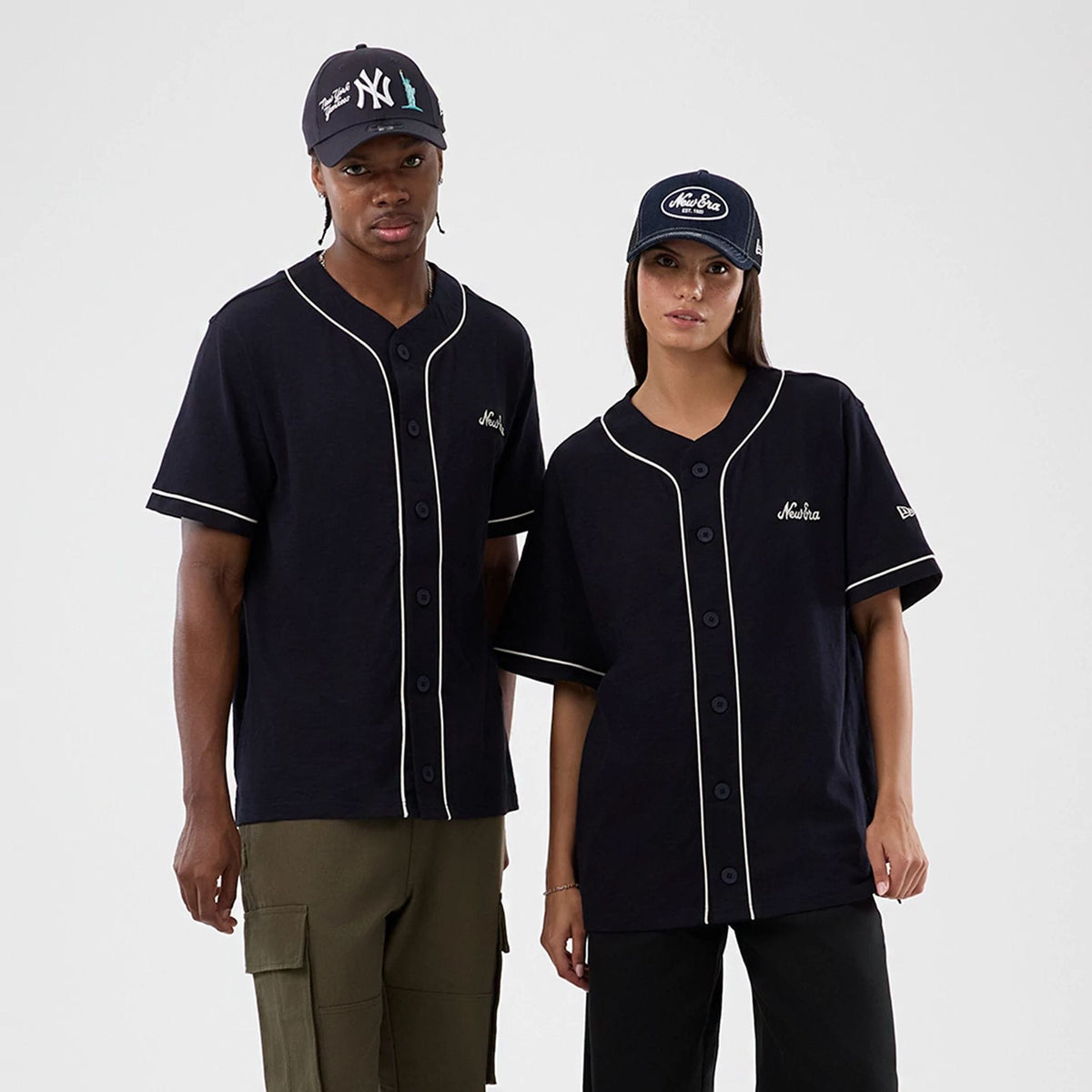 New Era Slub Navy Baseball Jersey-zelvios