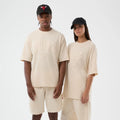 Chicago Bulls NBA Core Plus Light Beige Oversized T-Shirt-zelvios