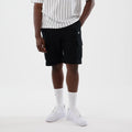 New Era Black Cargo Shorts-zelvios