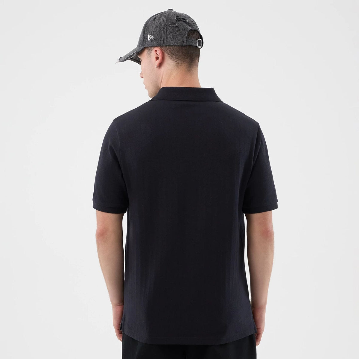 New York Yankees MLB Rib Navy Polo T-Shirt-zelvios