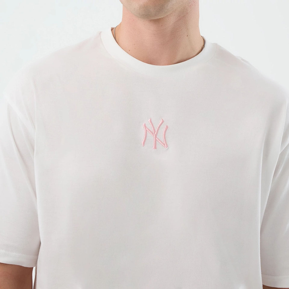 New York Yankees MLB League Essential White Oversized T-Shirt-zelvios