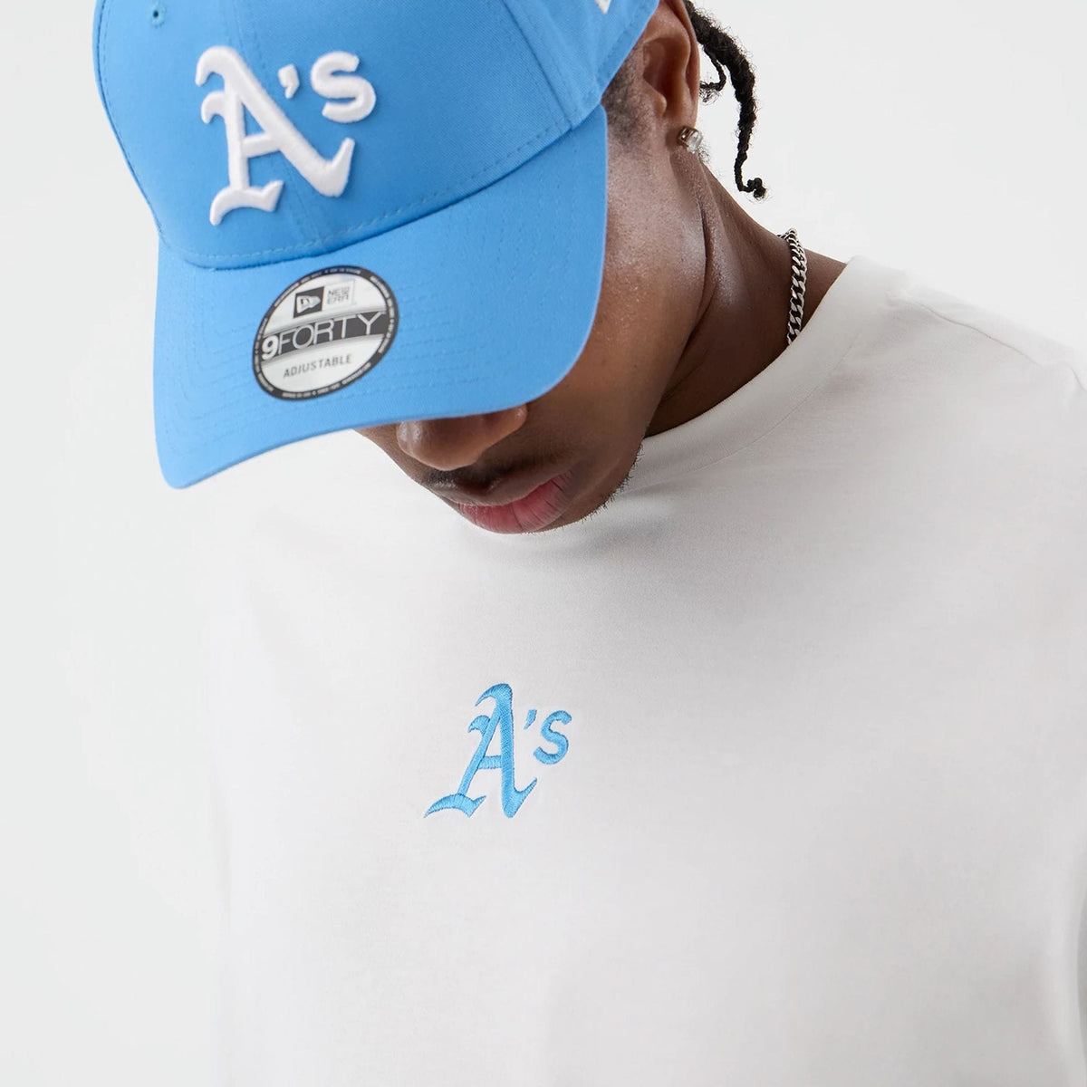Athletics MLB League Essential White Oversized T-Shirt-zelvios