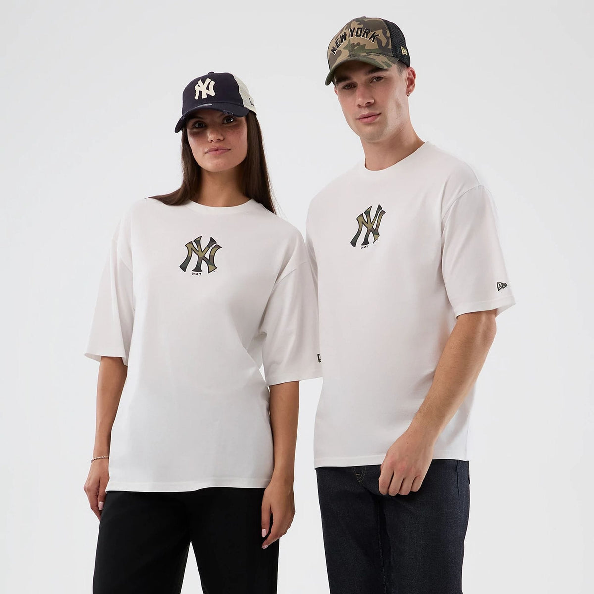 New York Yankees MLB Infill White Oversized T-Shirt-zelvios