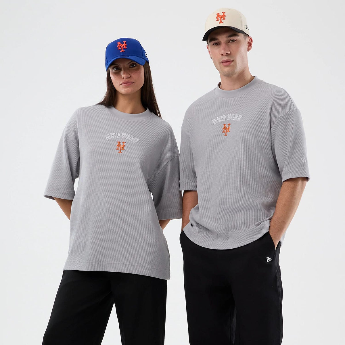 New York Mets MLB Waffle Grey T-Shirt-zelvios