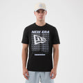 New Era Logo Graphic Black T-Shirt-zelvios