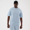 LA Lakers NBA League Essential Pastel Blue Oversized T-Shirt-zelvios
