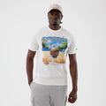 LA Lakers NBA Beach Graphic White T-Shirt-zelvios