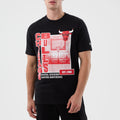 Chicago Bulls NBA Graphic Black T-Shirt-zelvios