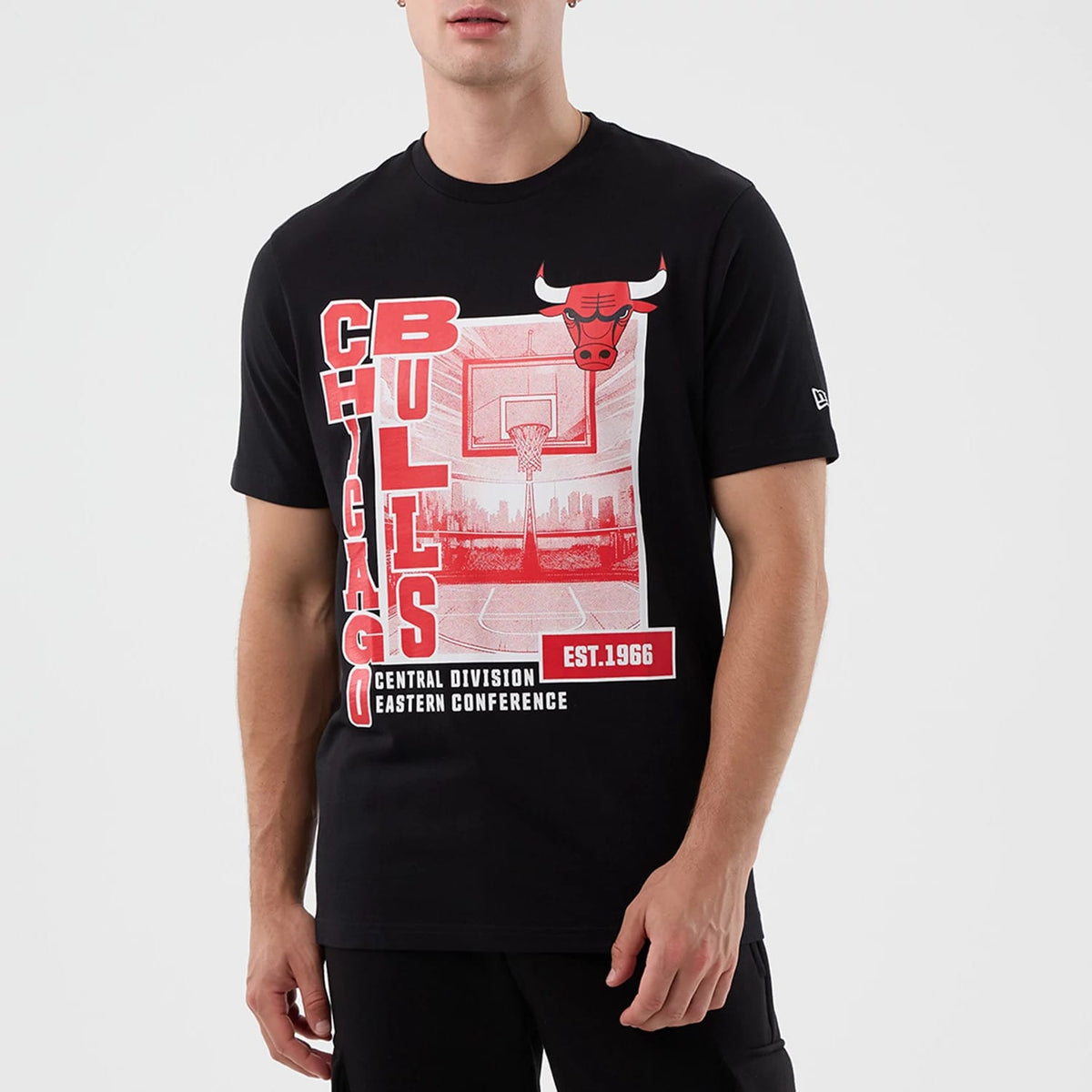 Chicago Bulls NBA Graphic Black T-Shirt-zelvios