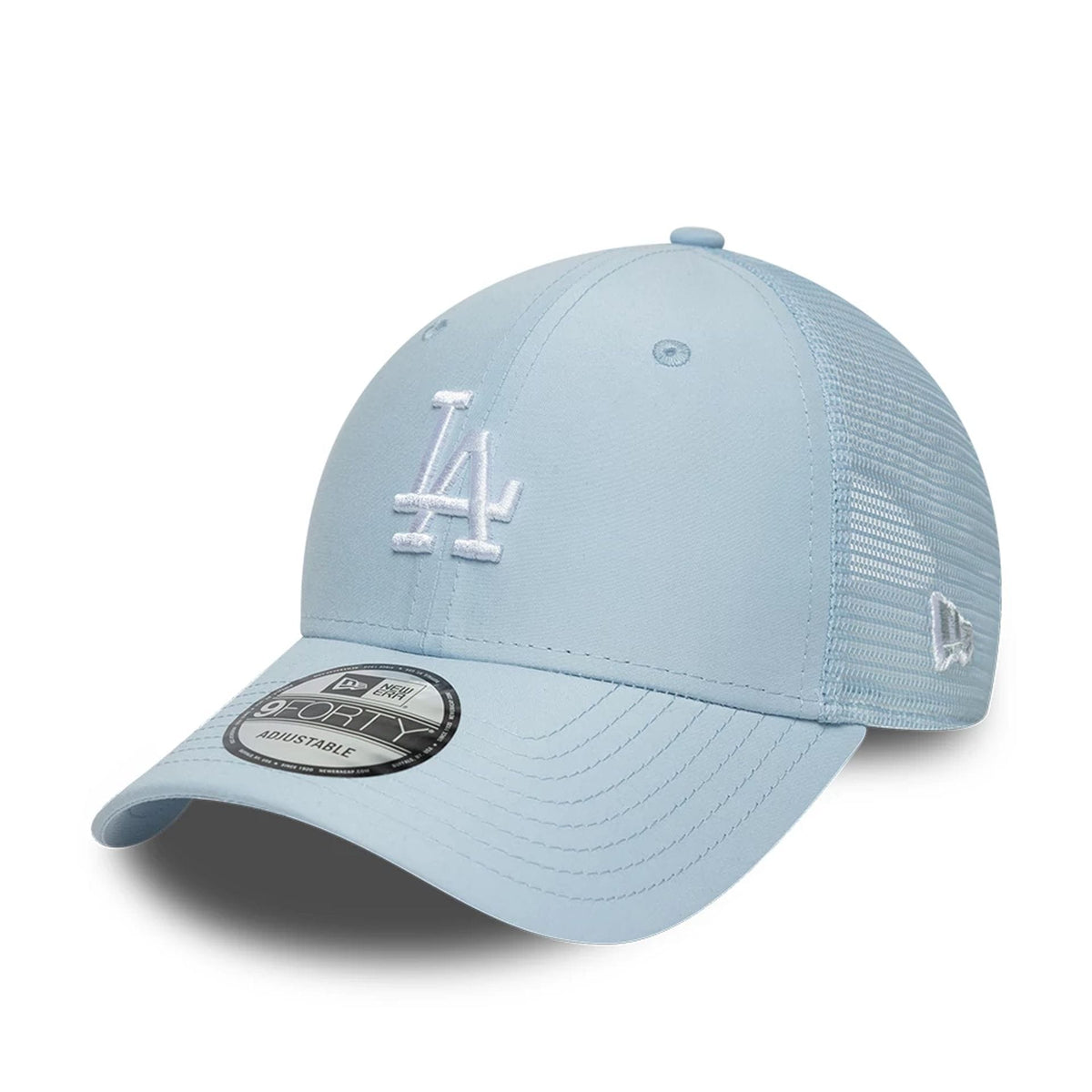 LA Dodgers MLB Homefield Pastel Blue 9FORTY Trucker Adjustable Cap-zelvios