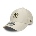 New York Yankees MLB Homefield Cream 9FORTY Trucker Adjustable Cap-zelvios