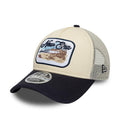 New Era Light Beige 9FORTY M-Crown A-Frame Trucker Adjustable Cap-zelvios